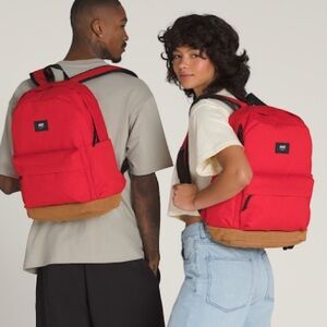 Vans OLD SKOOL SPORT  CORDUROY Rucksack - racing red